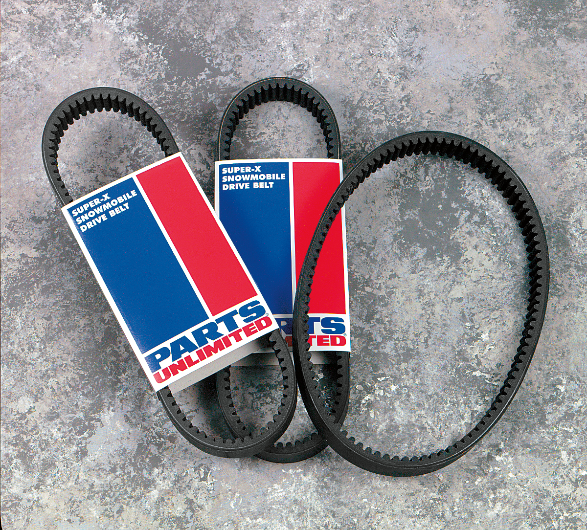PARTS UNLIMITED Super Series ATV and UTV drive belt for Polaris, high-performance replacement part with durable construction.