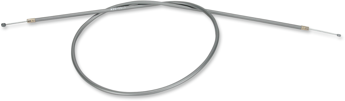 Parts Unlimited vinyl covered throttle cable for 1972-1975 Honda CT70K Trail, part #17910-107-671, showing the cable and connectors.