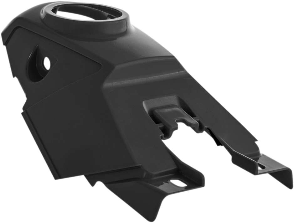 Black ACERBIS tank cover for motorcycle, designed for body protection, featuring a sleek black finish by Bill's Exhausts.