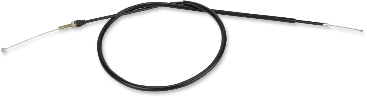 Parts Unlimited vinyl-covered throttle cable for 1982-1983 Honda CR motorcycles, part number 17910-KA4-710, with protective covering.