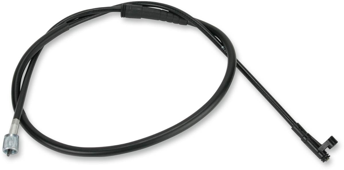 Parts Unlimited Honda speedometer cable 44830-MB2-000, motorcycle replacement part, coiled cable with connectors visible.