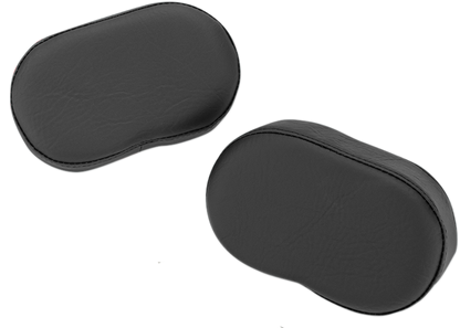 Black SHOW CHROME Deluxe Passenger Armrest for Indian engine, designed by Bill's Exhausts, shown on a motorcycle engine.