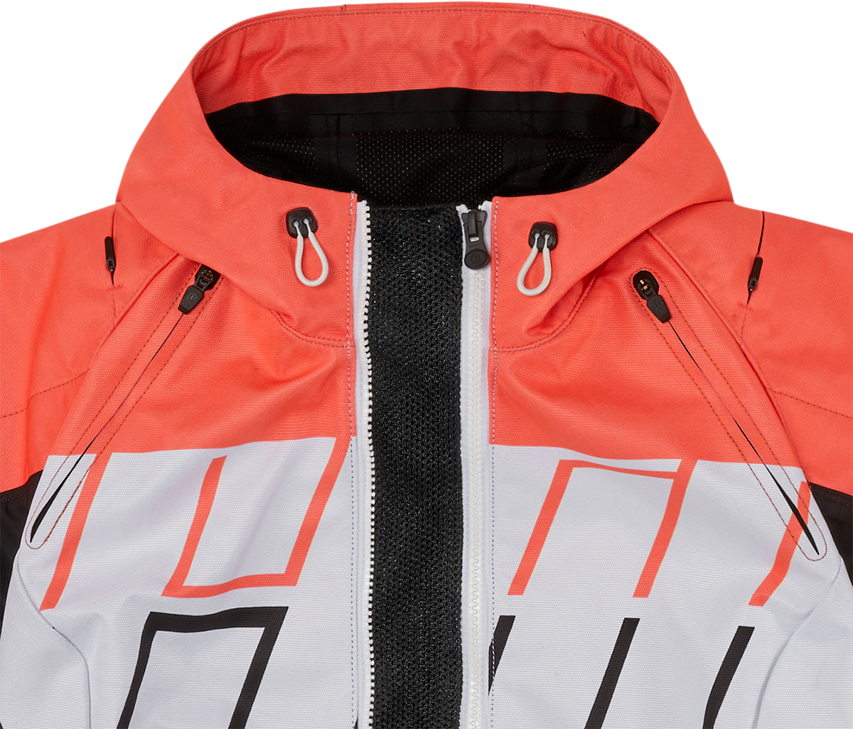 Icon Women's Airform Retro Jacket in coral, XS, featuring a stylish vintage design and lightweight fabric.
