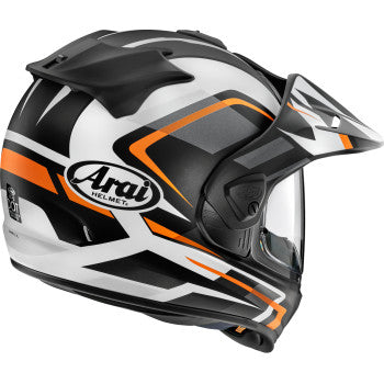 Arai XD-5 helmet in Discovery Orange Frost with small size, featuring a durable motorcycle helmet design and vibrant color.