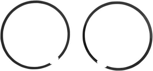 PARTS UNLIMITED piston ring set R09-7412 for engine repair, showing metal rings arranged on a white background.