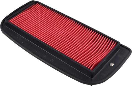 Hiflofiltro HFA4916 air filter for high performance engines, showing the cylindrical filter element with brand markings.