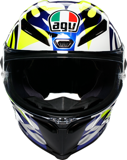 AGV Pista GP RR Soleluna 2023 Limited Edition carbon fiber racing helmet with advanced safety and comfort features.