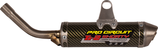 High-performance PRO CIRCUIT TI-2 motorcycle exhaust silencer with sleek design and titanium construction, model 1152465K.