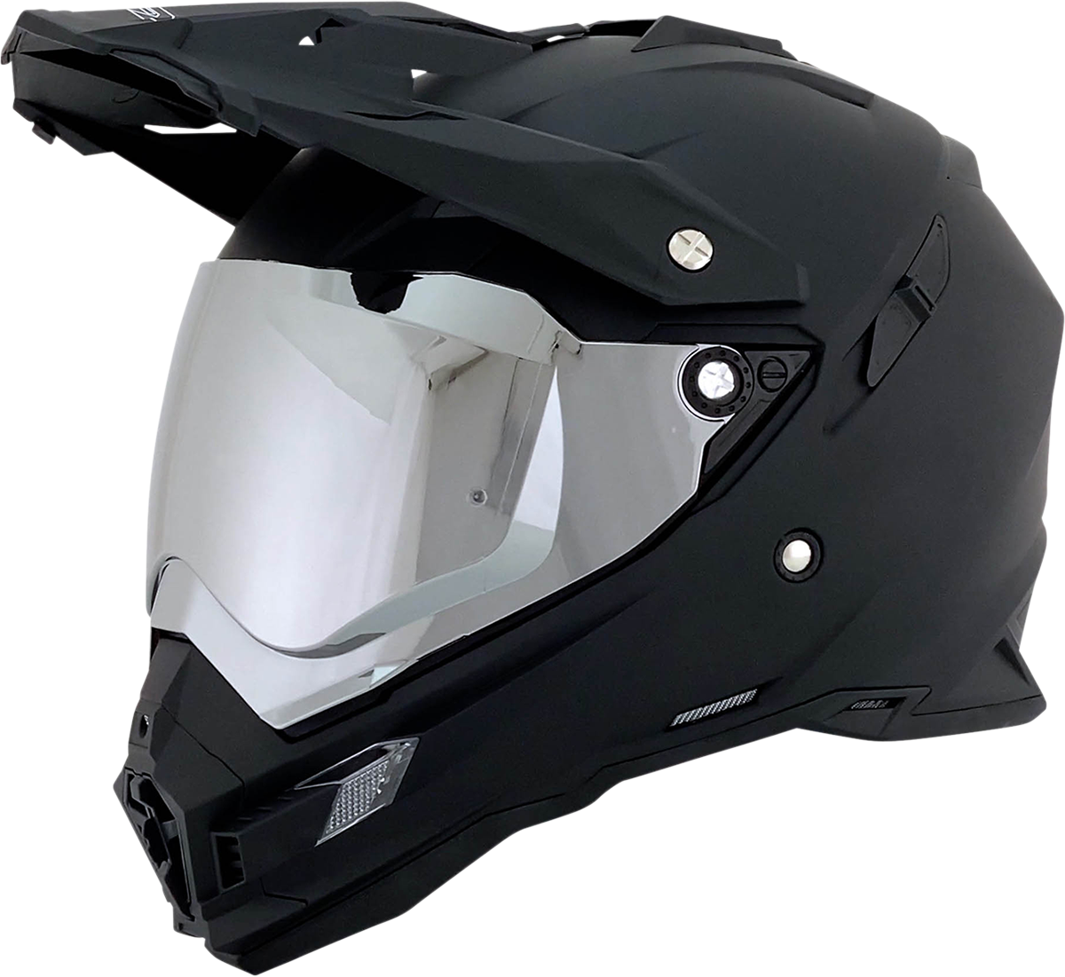 Silver mirror Pinlock shield for AFX FX-41DS helmet, offering clear visibility and protection, by Bill's Exhausts