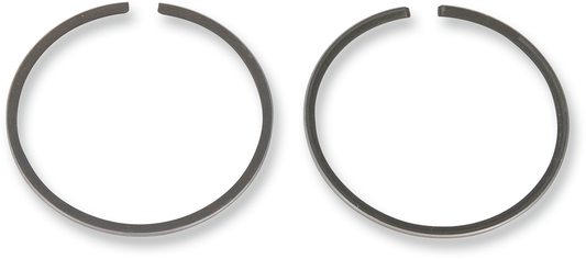 Parts Unlimited R9048 piston ring set for automotive engines, showing metal rings and packaging on a white background.