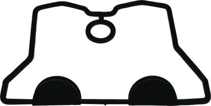 QuadBoss valve cover gasket for Polaris Outlaw 500 and Predator 500, part #570113, shown on a clean engine component.