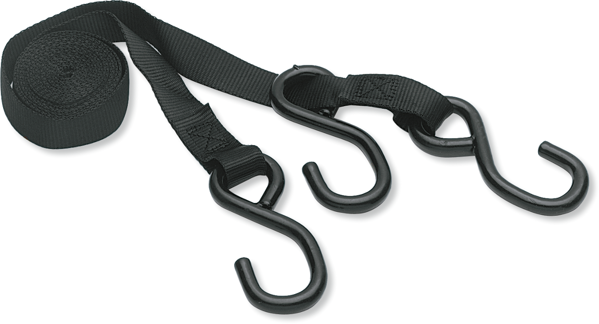 Heavy-duty 10 ft PARTS UNLIMITED Tow Rope with rubber-coated S-hooks, ideal for vehicle towing and recovery.