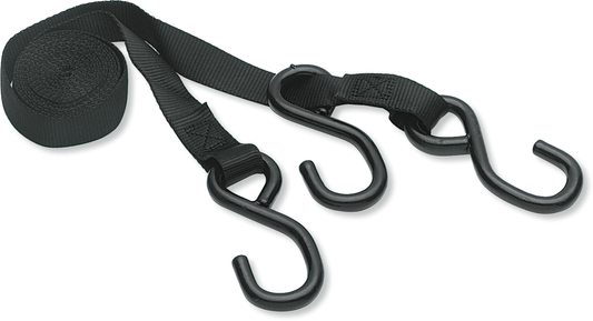 Heavy-duty 10 ft PARTS UNLIMITED Tow Rope with rubber-coated S-hooks, ideal for vehicle towing and recovery.