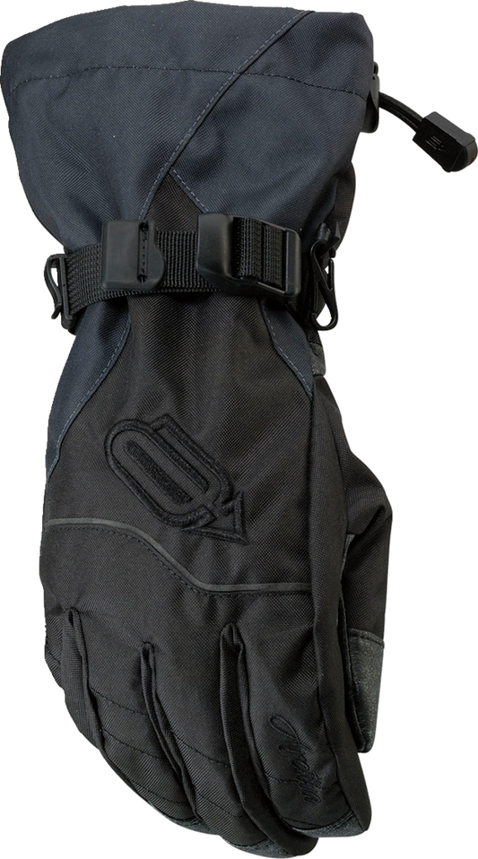 Black ARCTIVA Women's Pivot Gloves in XL size, featuring durable fabric and adjustable wrist straps for a comfortable fit.