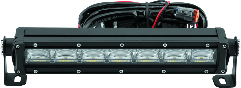 QuadBoss 11.5-inch single row LED light bar with combo flood and spot beams, outdoor off-road LED lighting for vehicles