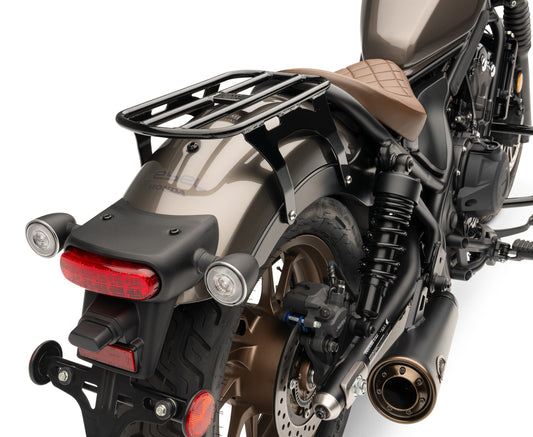 COBRA, COBRA Solo Luggage Rack Tube for Honda Rebel 300/500 – Black Finish, Part 02-4108B