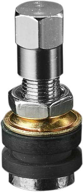 PARTS UNLIMITED, PARTS UNLIMITED Chrome Straight Valve Stem - Model VS1218R, 1-3/16" Length for Cast Wheels