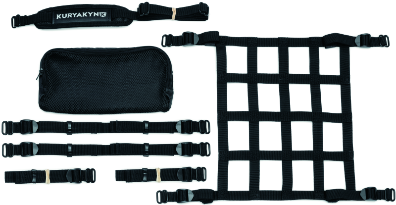 Kuryakyn Torke 35L Dry Duffle Bag for powersports, waterproof gear storage with durable black fabric and adjustable straps.