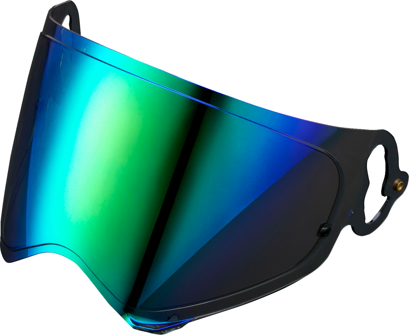 ARAI Helmets VAS-A shield for XD-5 helmet, light tint with green mirror, featuring Pinlock® 120 MaxVision™ for clear vision.
