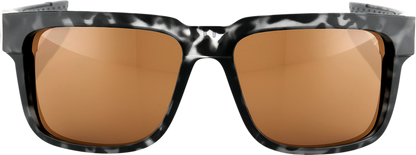 100% Type-S Sunglasses - Black Havana - Bronze 61032-259-73 - Howling Moto