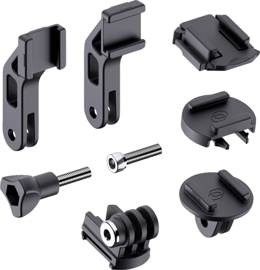 Bill's Exhausts SP CONNECT Adapter for Camera/Light phone attachment, shown in the image with installation details.