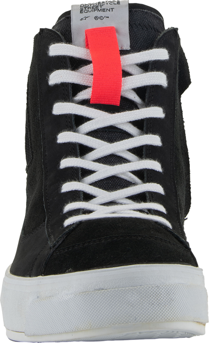 Bill's Exhausts Alpinstars Stella Stated Podium Shoes in black, US 9, featuring sleek design and sporty style.