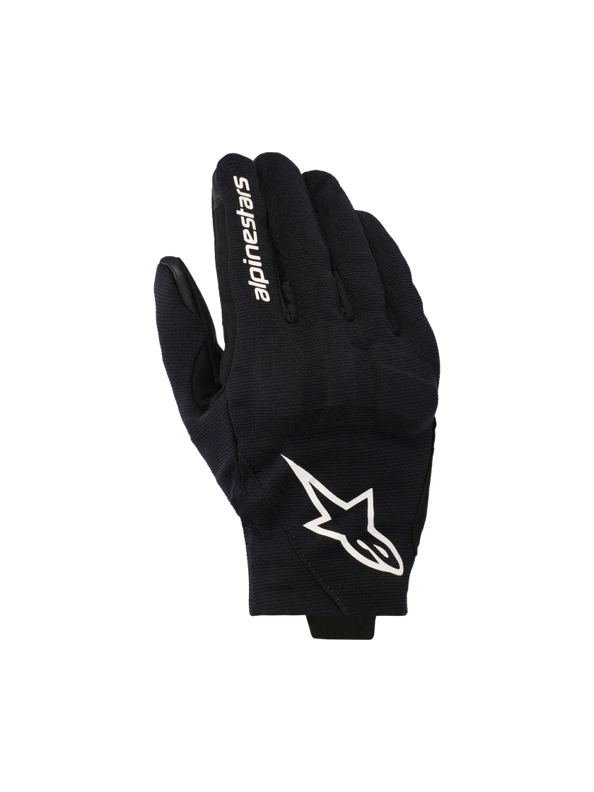 Alpinestars Reef V2 Motorcycle Gloves | Black/White Street & Adventure Riding Gloves
