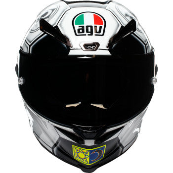 AGV Pista GP RR Catalunya 2008 limited motorcycle helmet in 2XL size, featuring racing helmet design with bold graphics.