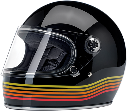 Gloss black BILTWEll Gringo S helmet in medium size with spectrum finish, featuring a sleek, aerodynamic helmet design.