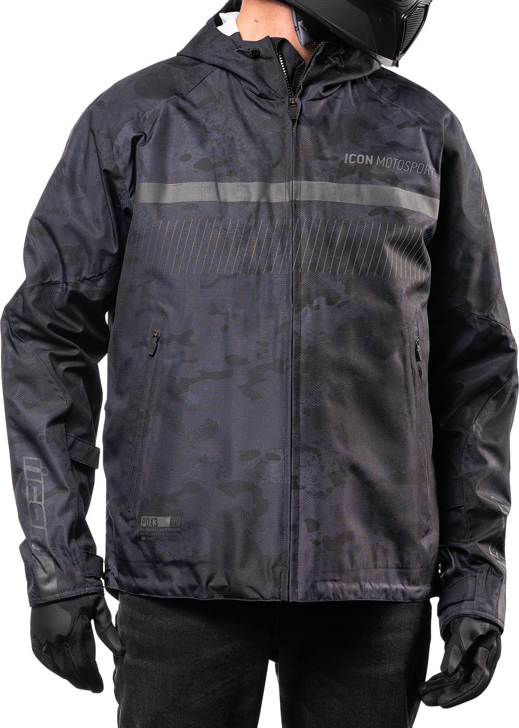 Bill's Exhausts ICON PDX3™ Jacket in dark camo, 2XL, featuring a stylish camouflage design and durable fabric for outdoor wear.