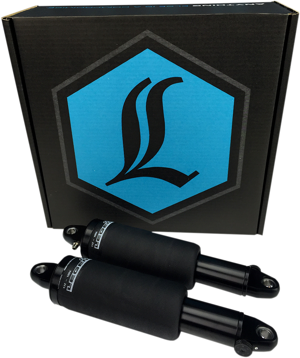 Legend Suspension AIR-A FL adjustable air suspension kit with black handlebar control for FLTRX/U motorcycles.