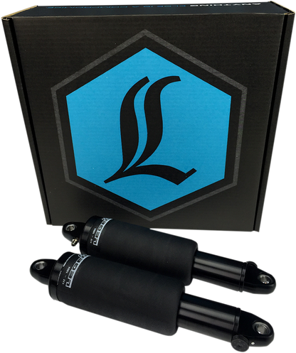 Legend Suspension AIR-A FL adjustable air suspension kit with black handlebar control for FLTRX/U motorcycles.