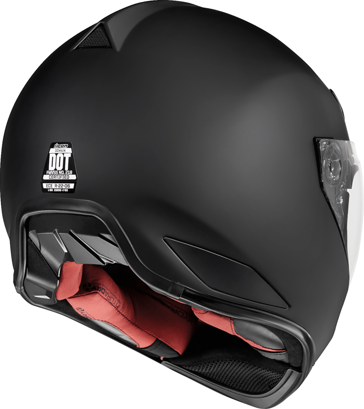 Bill's Exhausts ICON Domain™ Helmet in rubatone finish, XS size, featuring sleek motorcycle helmet design with matte surface.