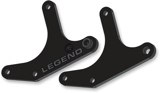 Legend Suspension rear lift kit for Tri-Glide motorcycle, featuring suspension components and hardware for enhanced ride height.