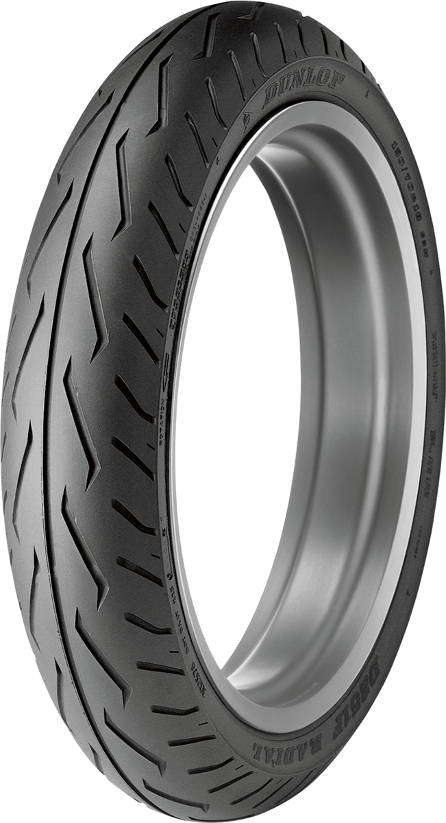 Dunlop D251 front motorcycle tire 150/80R16 71V with tread pattern designed for durability and performance.