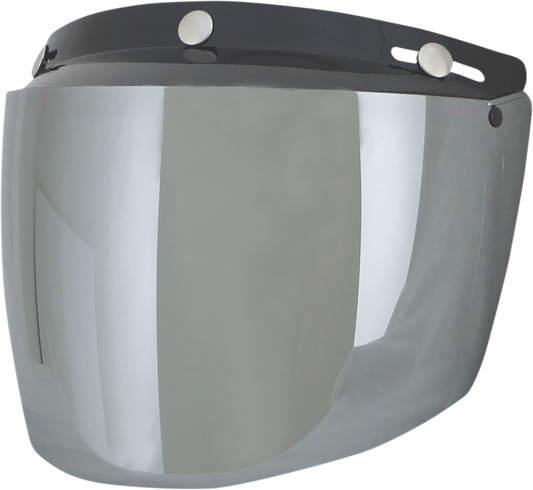Silver mirror AFX Vintage 3-Snap Shield flip helmet face shield for motorcycle protective gear by Bill's Exhausts