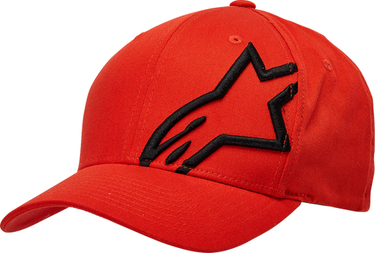 Alpinestars Corp Shift 2 hat in warm red and black with large/XL size, featuring a stylish design and adjustable fit.