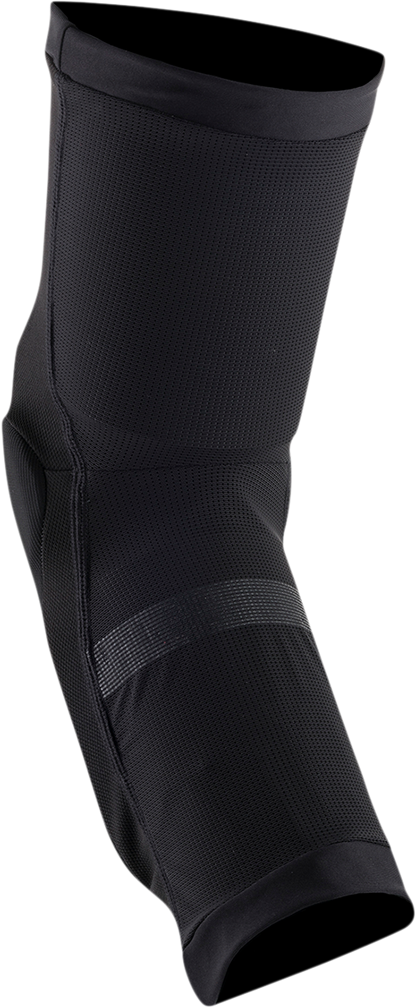 Alpinestars Paragon Plus knee guards in black and red, size 2XL, protective gear designed for motorcycle riding.