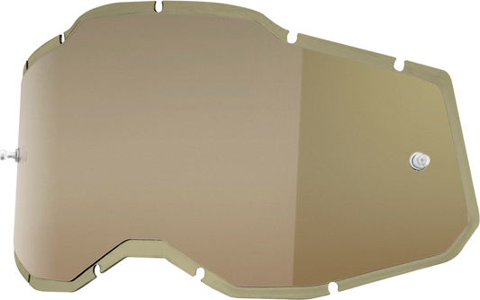 100% Accuri 2/Racecraft 2/Strata 2 Lens - Injected Olive 59092-00001 - Howling Moto