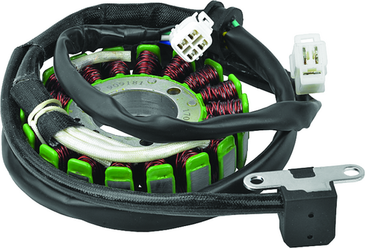 QuadBoss stator for Kawasaki KFX400 and Suzuki QuadSport Z, part number 463515, shown in a detailed view.