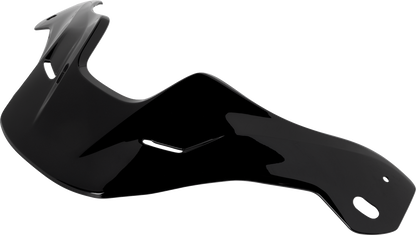 Black ARAI Helmets XD-5 motorcycle helmet with peak visor, front view showing sleek design and ventilation vents.