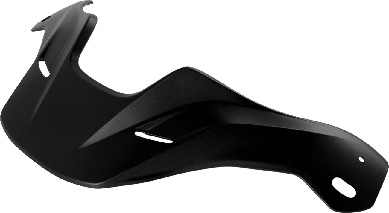 Arai helmets XD-5 peak visor in black frost, showcasing the sleek helmet design and tinted visor for motorcycle riding.