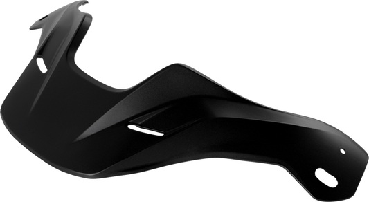 Arai helmets XD-5 peak visor in black frost, showcasing the sleek helmet design and tinted visor for motorcycle riding.