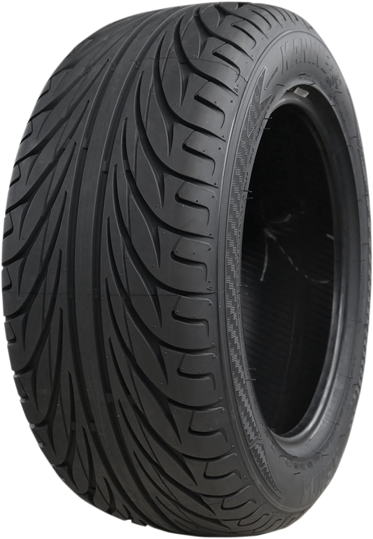 Kenda Kanine rear tire 205/55R15 81T for Can-Am Spyder motorcycle, showing tread pattern and sidewall branding.