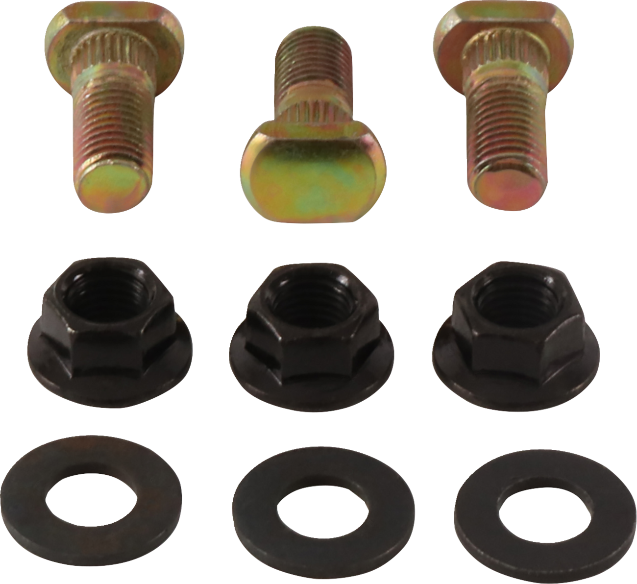 MOOSE OFFROAD wheel stud and nut kit for Suzuki 80/90 QuadSport, showing metal studs and nuts on a plain background.