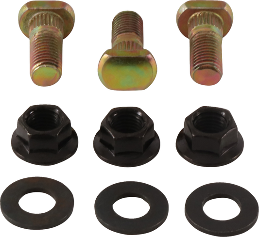 MOOSE OFFROAD wheel stud and nut kit for Suzuki 80/90 QuadSport, showing metal studs and nuts on a plain background.