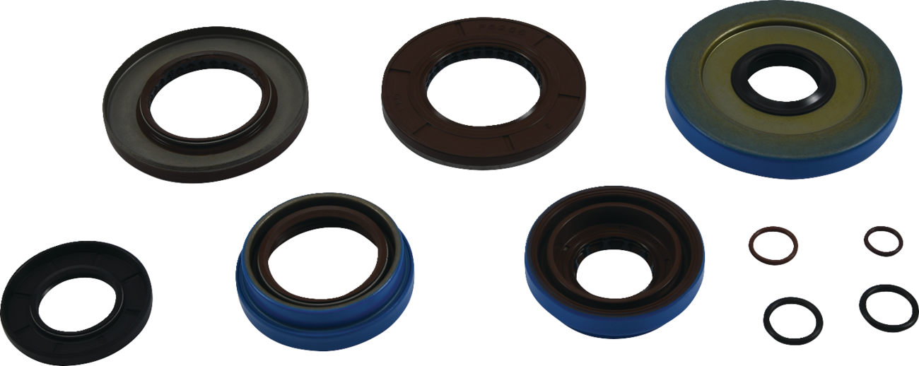 Moose Offroad transaxle seal kit for Polaris vehicles, including seals and gaskets for drivetrain maintenance.