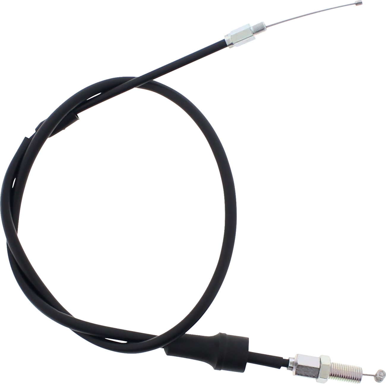 Black vinyl throttle cable for Can-Am vehicles, designed for off-road use by MOOSE OFFROAD, model 45-1224.