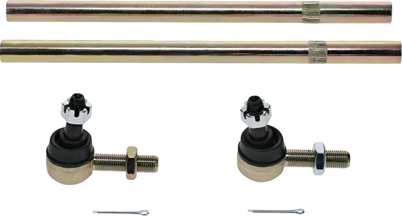 Heavy-duty Moose Offroad Tie-Rod Upgrade Kit with 12 mm tie-rods for enhanced durability, shown in the image.