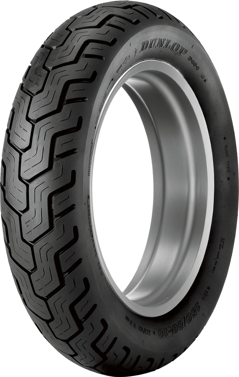 Dunlop D404 rear motorcycle tire 130/90-15 66H mounted on a wheel for Honda Shadow Aero, Yamaha V-Star 1100, Royal Star, Kawasaki Vulcan Nomad